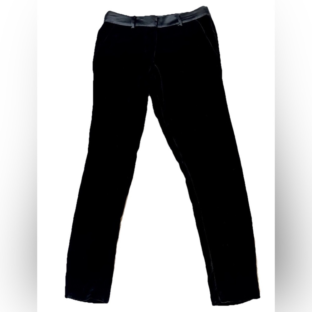 Sam Edelman Viscose Silk Pants 4 Black lightweight Classic Timeless Whimsygoth